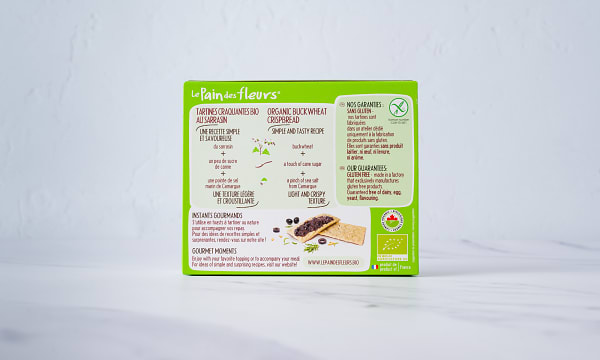 Organic Buckwheat Crispbread, Gluten Free