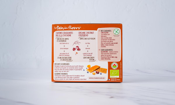 Organic Chestnut Crispbread, Gluten Free