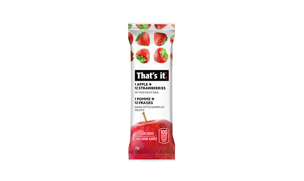 Apple + Strawberry Fruit Bar