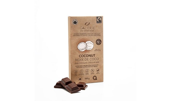 Organic Coconut Chocolate Bar 72%
