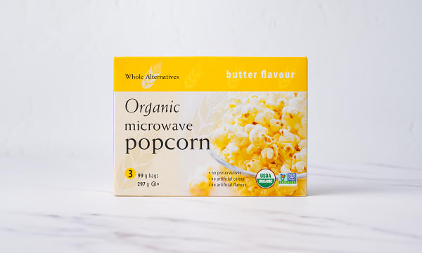 Organic Buttered Microwave Popcorn