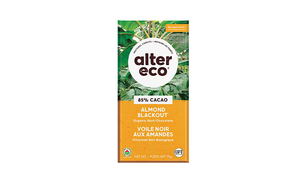 Organic Chocolate - Blackout Almond 85%