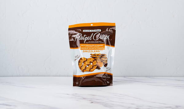 Pretzel Crisps Milk Chocolate & Caramel Flavoured Drizzlers