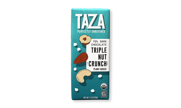 Organic 70% Dark Choc Triple Nut Crunch