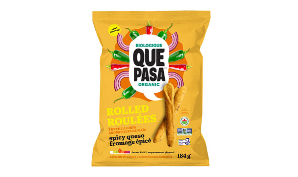 Organic Spicy Queso Rolled Tortilla Chips