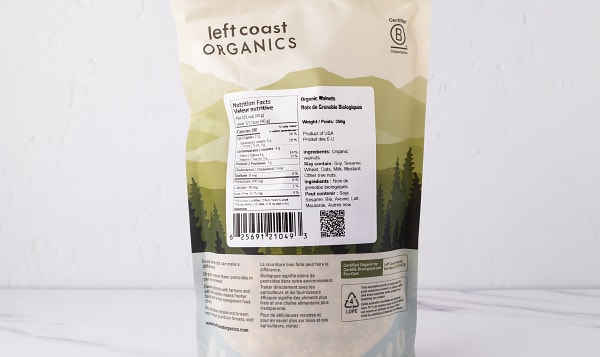 Organic Walnuts, Raw