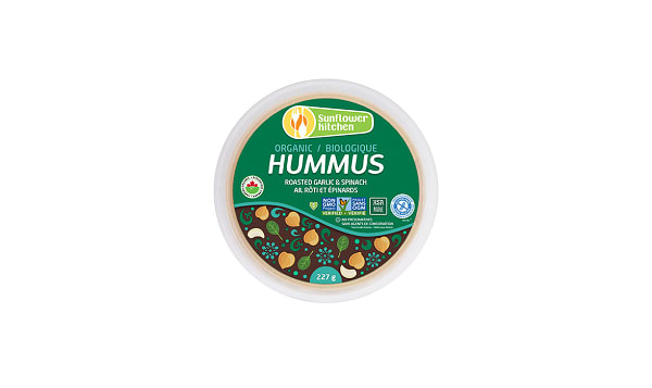 Organic Hummus - Roast Garlic & Spinach