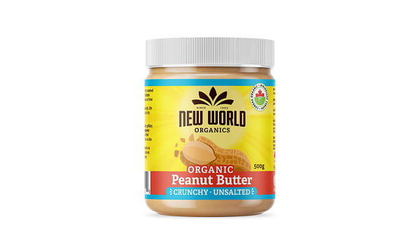 Organic Peanut Butter - Crunchy, Unsalted