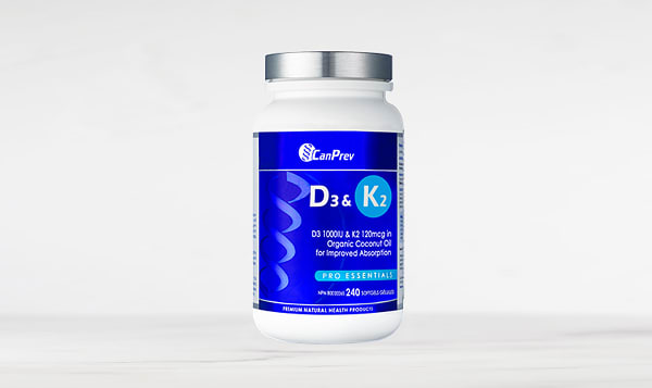 Vitamin D3 1000IU + K2 in Coconut Oil