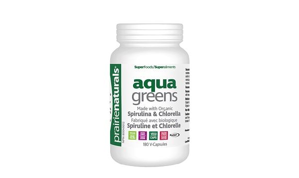 Organic Aqua Greens Capsules - Spirulina & Chlorella