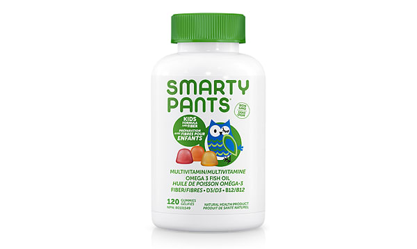 Smarty Pants Kids Multivitamin + Fiber Gummy, 120 CT