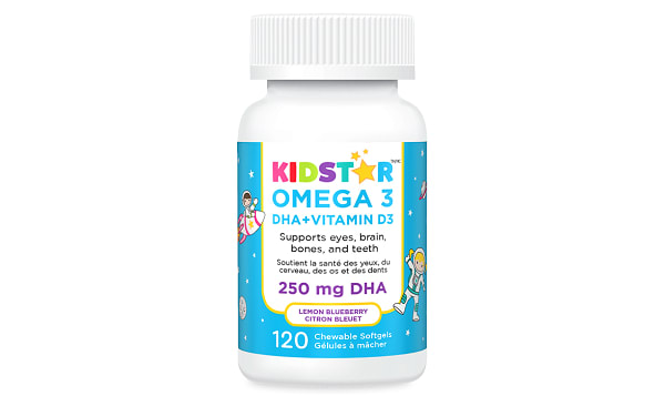 Kids Omega 3 + Vitamin D3 - Lemon Blueberry