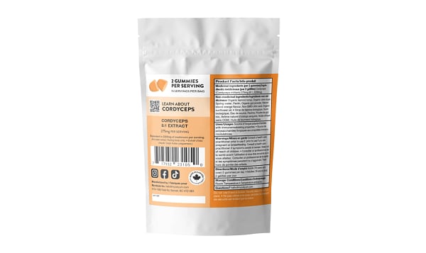 VITALITY Cordyceps Gummies - Orange