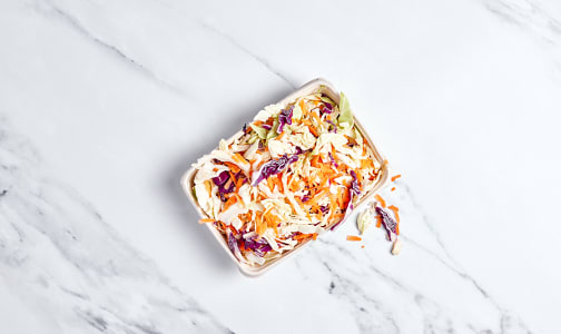 Local Organic Coleslaw Mix, Fresh Cut - Red/Green Cabbage- Code#: PR147560LCO