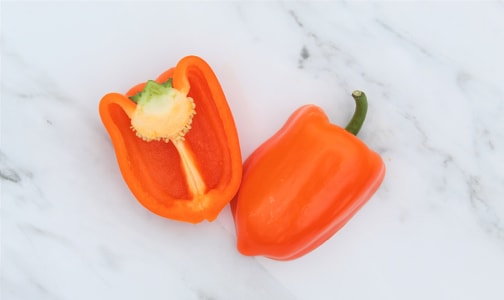 Organic Peppers, Orange- Code#: PR100220NCO