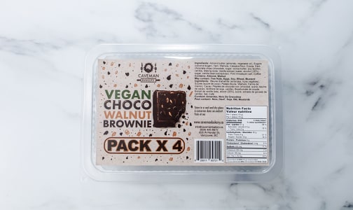 4Pk Vegan Choco Walnut Brownie (Frozen)- Code#: DE0346