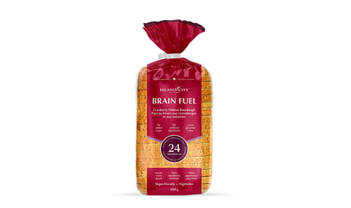 Brain Fuel - Cranberry & Walnut Sliced Sourdough Loaf- Code#: BR0582