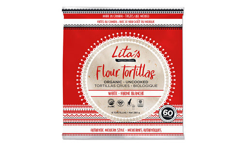 Organic White Flour Tortillas (Frozen)- Code#: BR1223