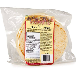 Organic Garlic Naan (Frozen)- Code#: BR551