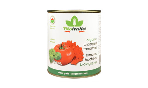 Organic Chopped Tomatoes with Basil- Code#: BU1325