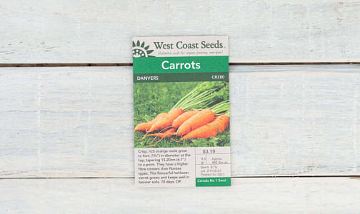  Danvers  Carrot Seeds- Code#: BU1786