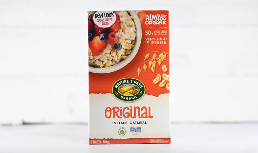Organic Original Instant Hot Oatmeal - Sugar-Free- Code#: CE025
