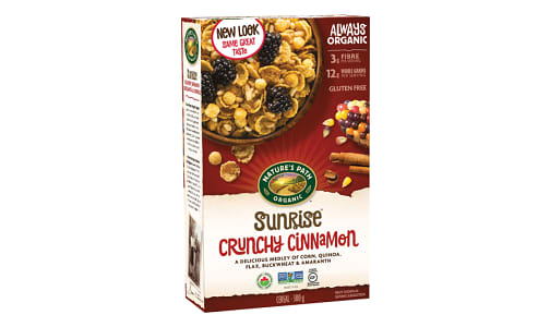 Organic Crunchy Cinnamon Breakfast Cereal- Code#: CE1100