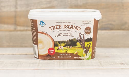 Vanilla Bean Cream Top Non-Homogenized, Grass Fed Yogurt - 3.5% MF- Code#: DA0375