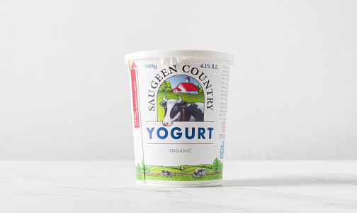 Organic Plain Yogurt - 4% M.F.- Code#: DA358
