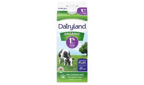 Organic 1% Milk- Code#: DA4023