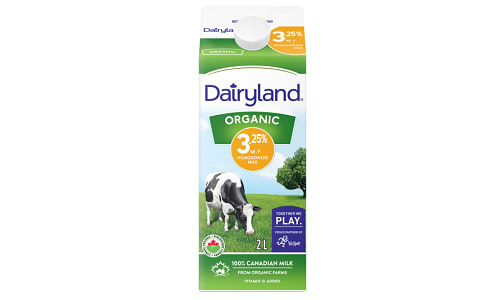 Organic 3.25% Milk- Code#: DA4028