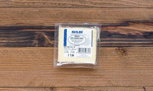 Organic Aged White Cheddar Cheese- Code#: DA412-NV