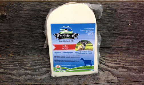 Organic Mild Gouda Goat Cheese @4.79/100g ~250g- Code#: DA8034