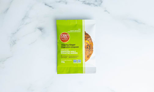 Single Sprouted Spelt Soft Baked Cookie - Crunchy Ginger- Code#: DE1069