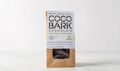 COCOBARK Vegan 70% dark with cacao nibs and sea salt- Code#: DE1183