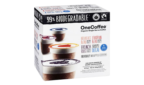 Organic Variety Pack Coffee Cups- Code#: DR1406