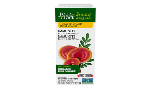 Immunity Reishi Moringa Herbal Tea Bags- Code#: DR1644