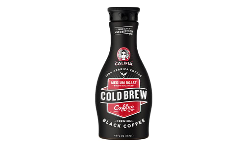 Pure Black Cold Brew Coffee - Unsweetened Medium Roast- Code#: DR2084