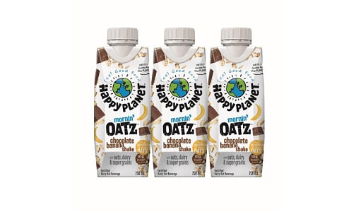 mornin' oatz chocolate banana shake 3PK- Code#: DR2592