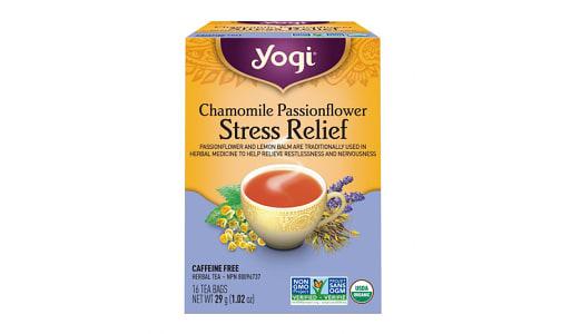 Organic Chamomile Passionflower Stress Relief Tea- Code#: DR3951