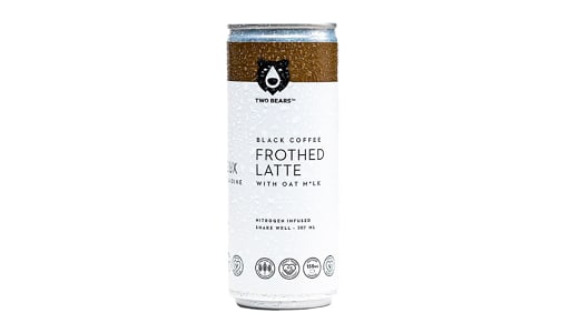 Frothed Coffee Latte with Oat Milk - Black- Code#: DR4061