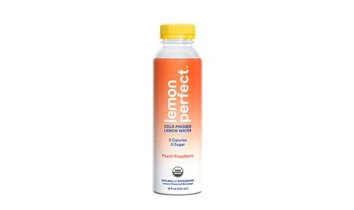 Organic Lemon Water - Peach Raspberry- Code#: DR4073