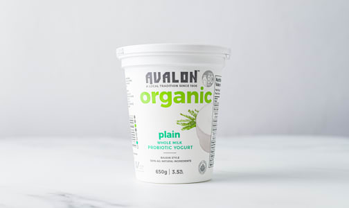 Organic Plain Yogurt - 3.5% MF- Code#: DY066