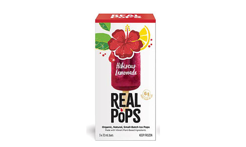 Organic Hibiscus Lemonade Pops (Frozen)- Code#: FD0061