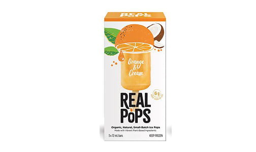 Organic Orange N Cream Pops (Frozen)- Code#: FD0064