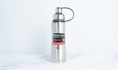 17 oz (500 ml) Insulated Sports Bottle - Silver- Code#: HH0453
