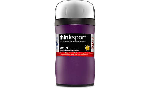 Insulated Food Container With Spork - Purple- Code#: HH0474