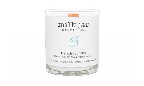 French Laundry Candle - Spring Rain, Cotton and French Vanilla- Code#: HH1008