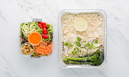Thai Green Curry Chicken with Coconut Rice & Salad- Code#: LLK0078