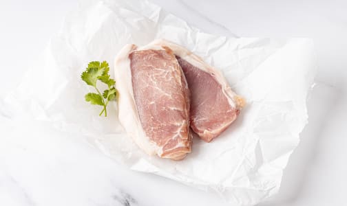 Fraser Valley Pork Loin, Boneless Chop 2pk (Frozen)- Code#: MP0201